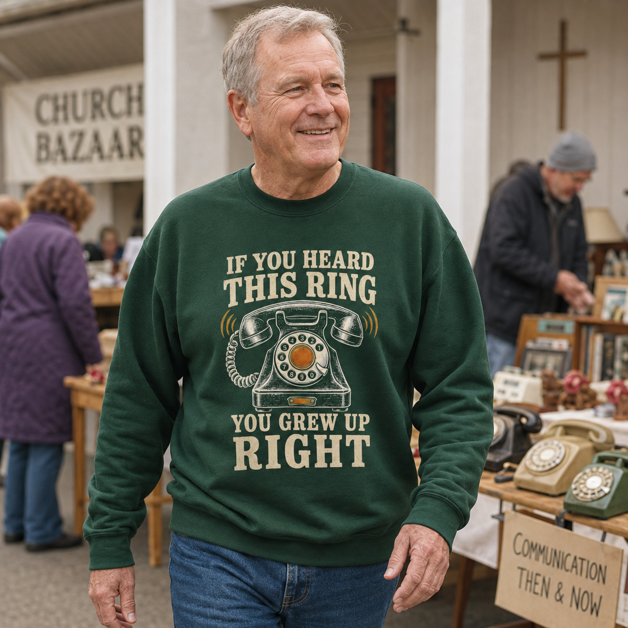 "If You Heard This Ring, You Grew Up Right" Vintage Sweatshirt