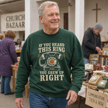 "If You Heard This Ring, You Grew Up Right" Vintage Sweatshirt