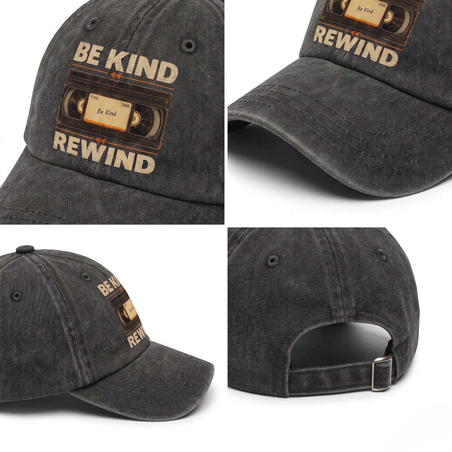 "Be Kind Rewind" Vintage Washed Cap