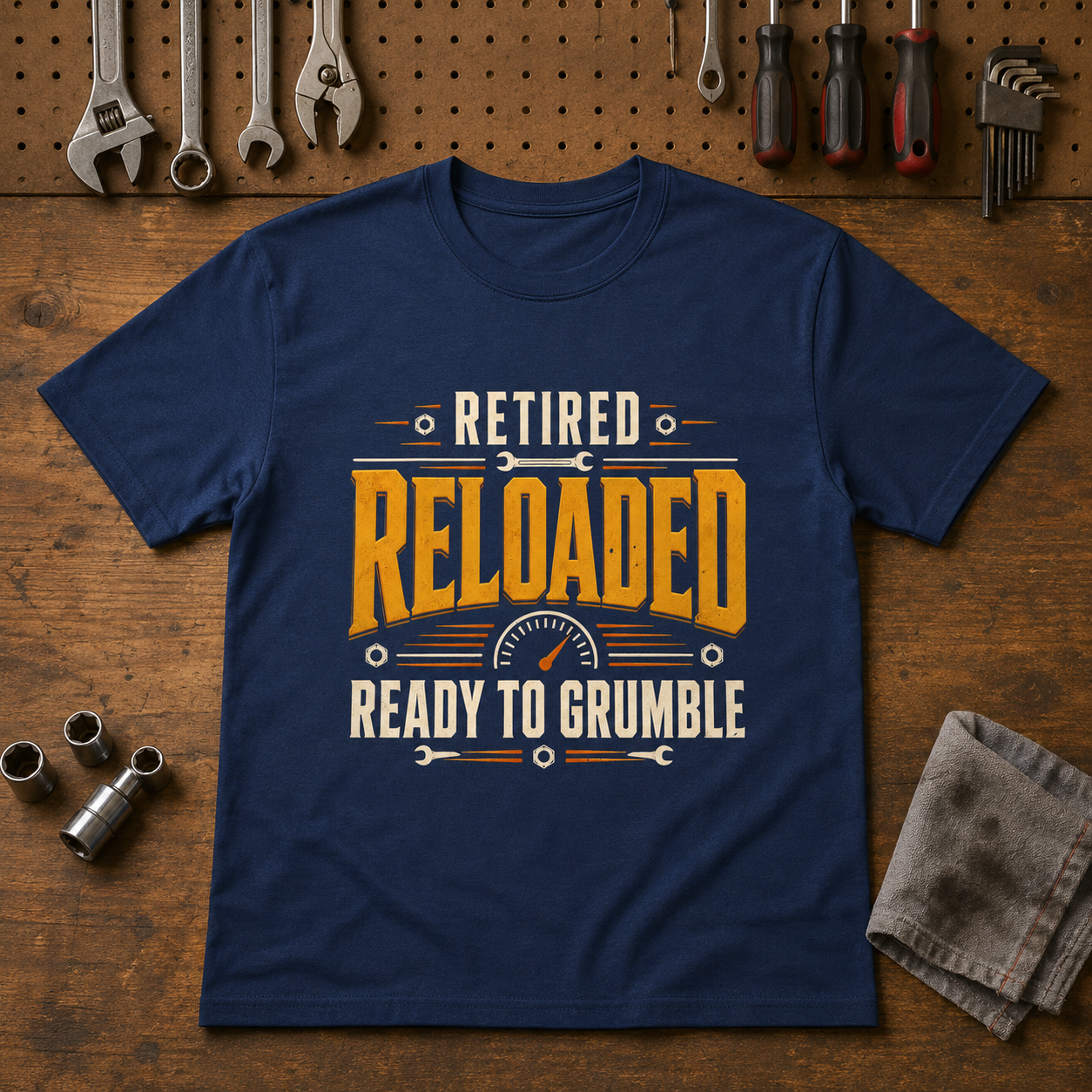 "Retired. Reloaded. Ready to Grumble" Vintage T-Shirt