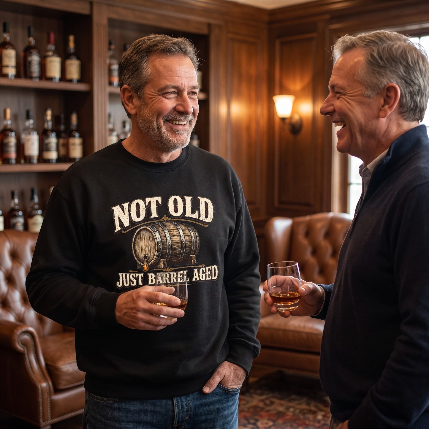 "Not Old, Just Barrel Aged" Vintage Sweatshirt