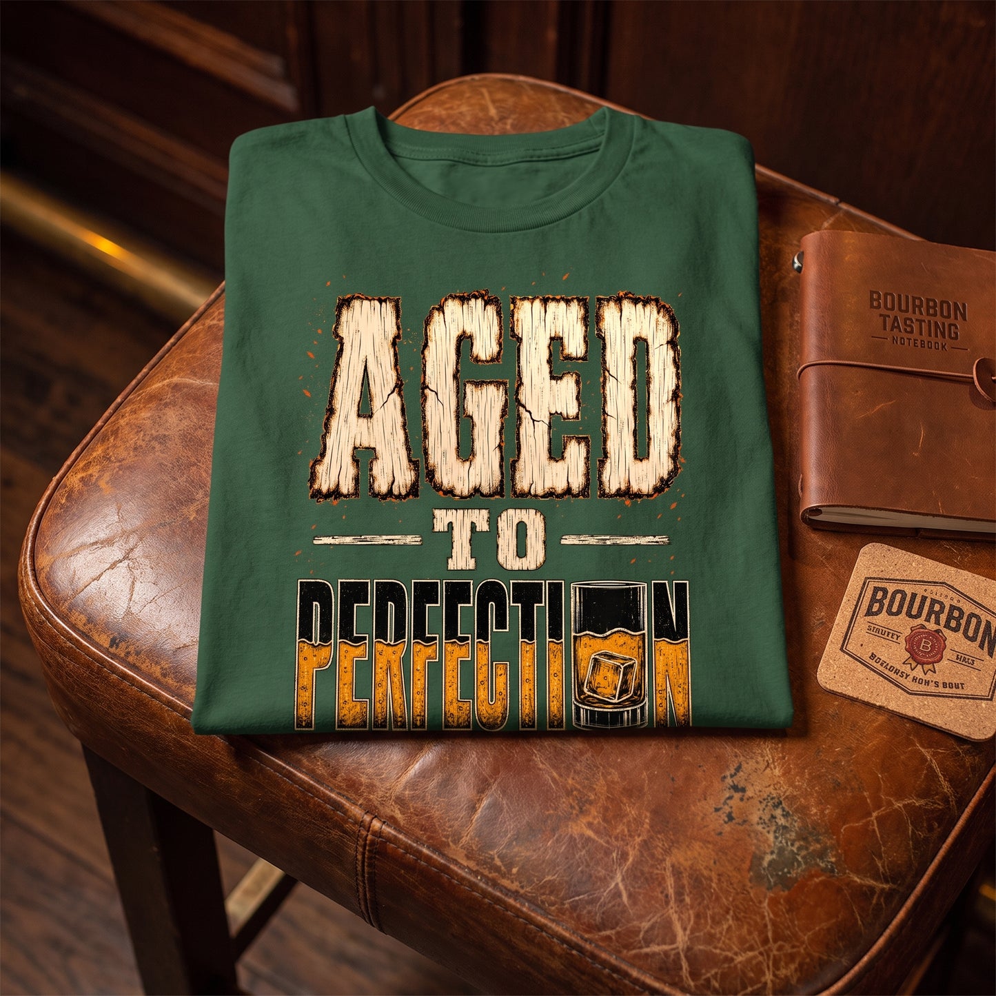 "Aged To Perfection Like Fine Bourbon" Vintage T-Shirt