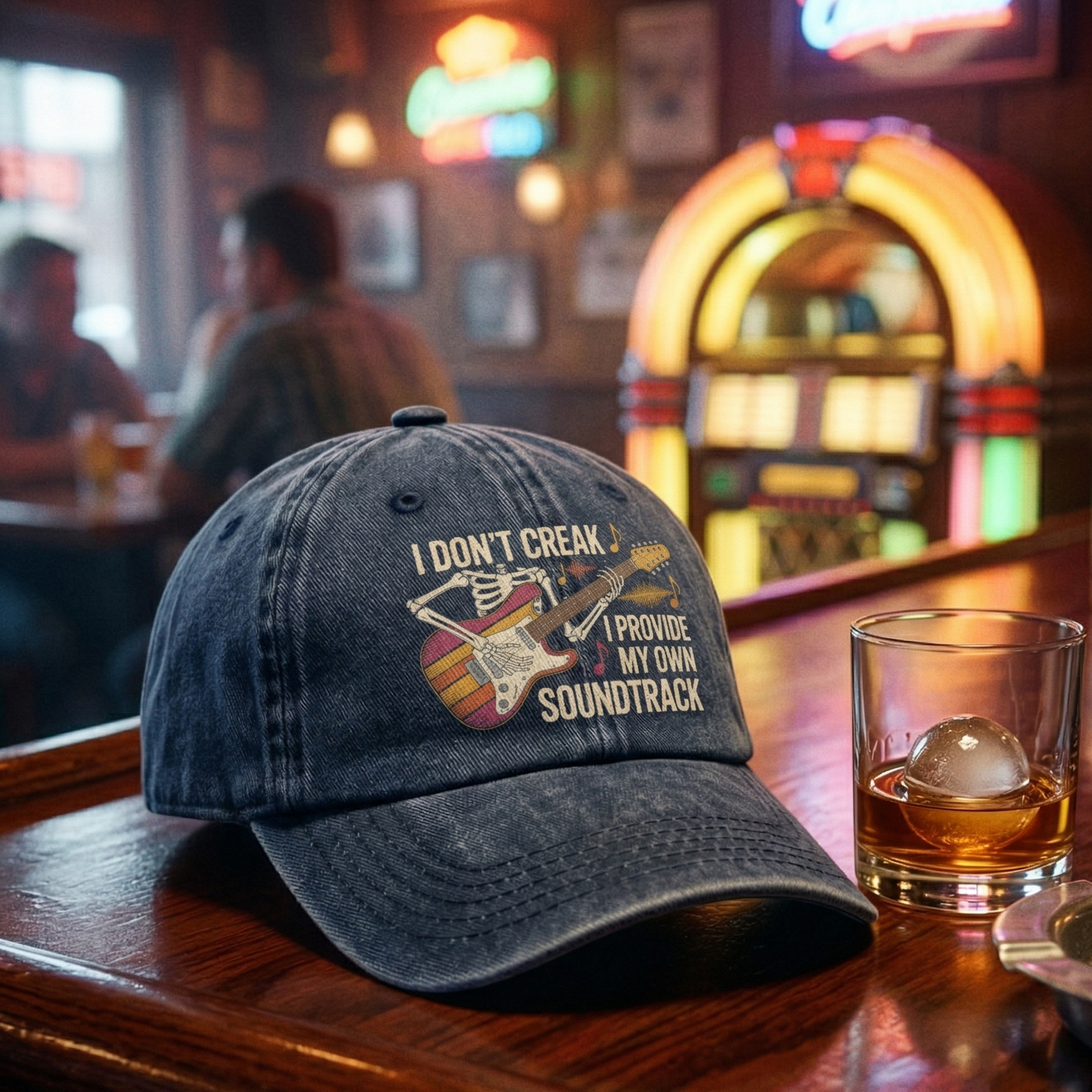 "I Don't Creak. I Provide My Own Soundtrack" Vintage Washed Cap
