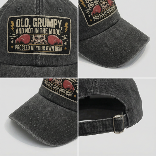 The "Proceed At Your Own Risk" Cap - Old & Grumpy Edition