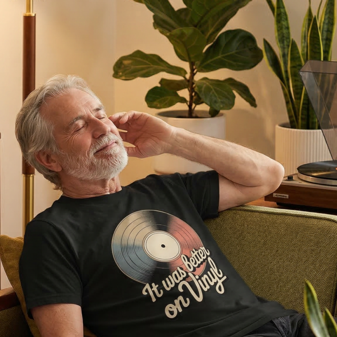 "It Was Better On Vinyl" Vintage T-Shirt