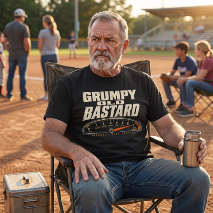 "Grumpy Old Bastard Approach with Caution" Vintage T-Shirt