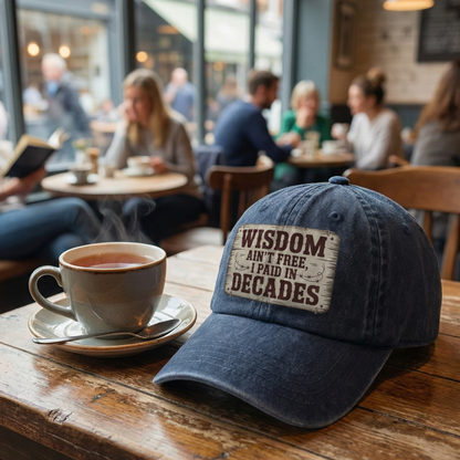 “Wisdom Ain’t Free, I Paid in Decades” Rusted West Washed Cap