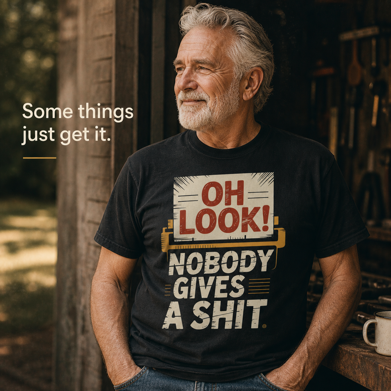 "Oh Look! Nobody Gives a Shit" Vintage T-Shirt