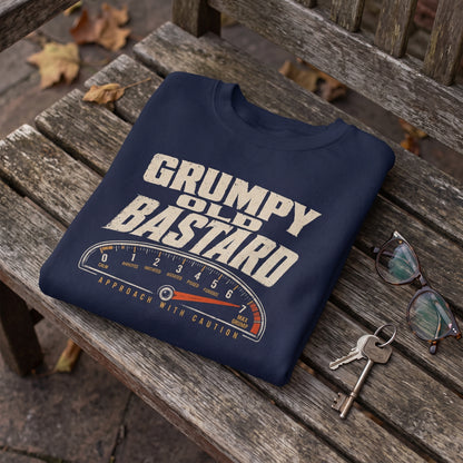 "Grumpy Old Bastard Approach with Caution" Vintage Sweatshirt