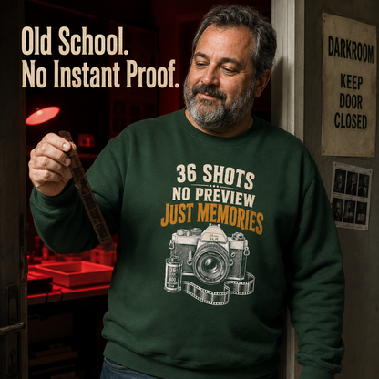 "36 Shots. No Preview. Just Memories" Vintage Sweatshirt