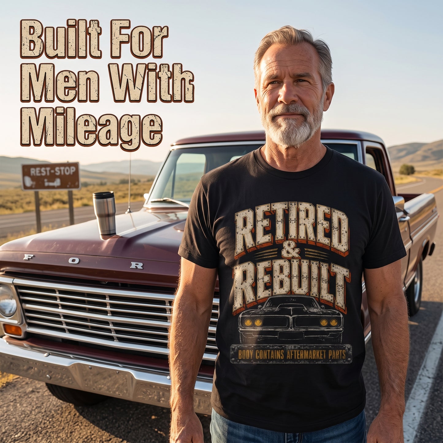 "Retired and Rebuilt. Body Contains Aftermarket Parts" Still Running Vintage T-Shirt