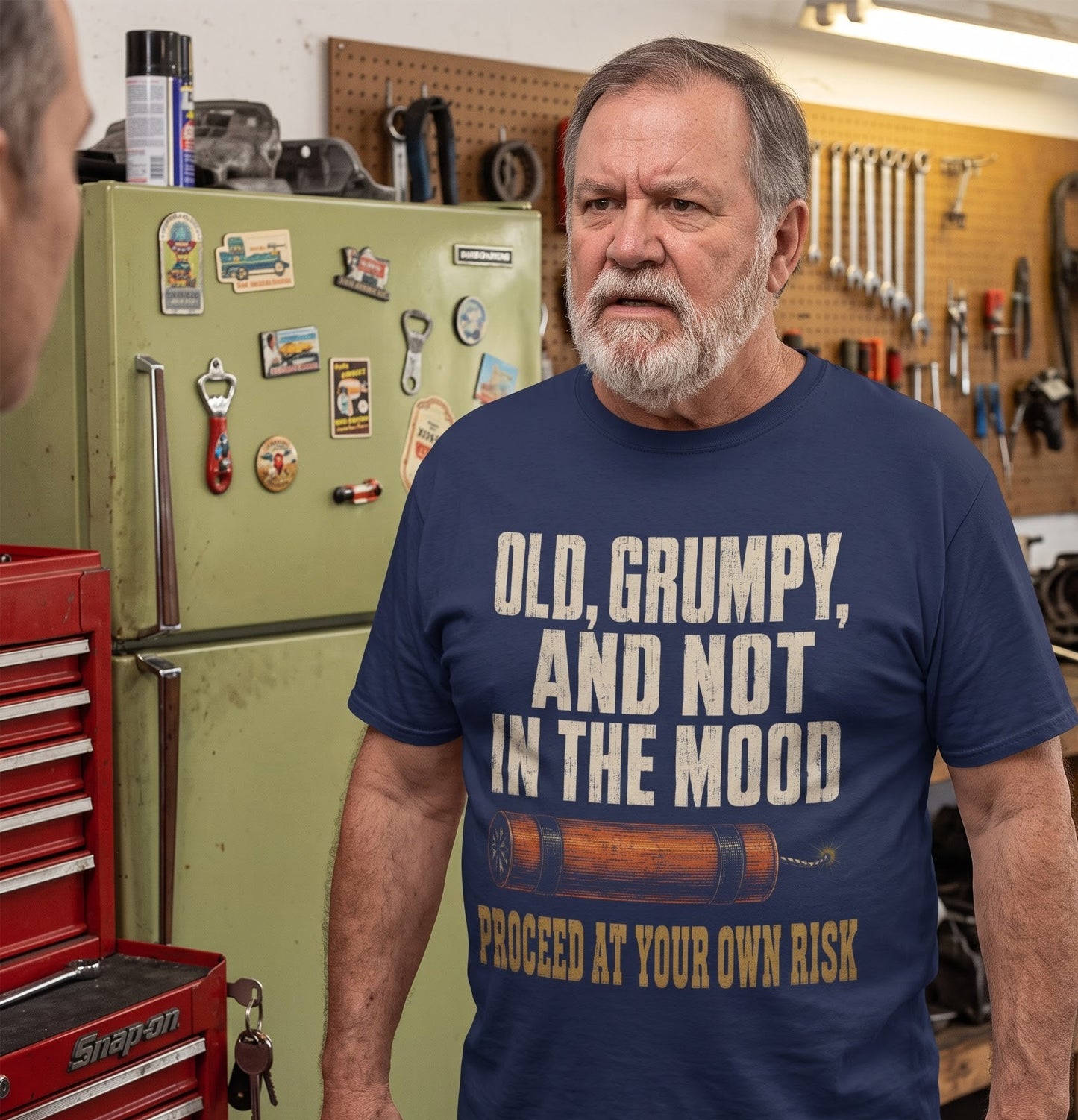 "Old, Grumpy and Not in the Mood" Vintage T-Shirt