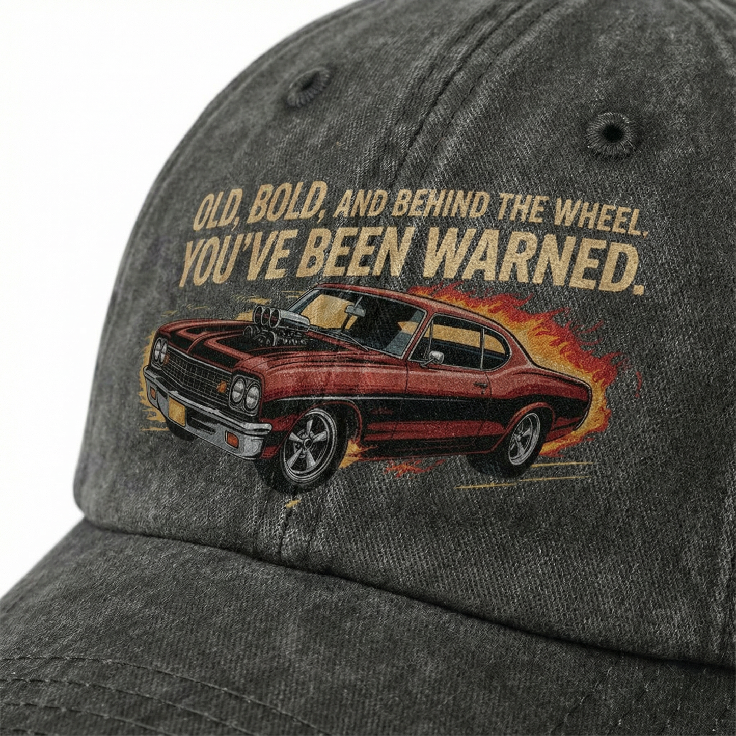 The "Road Hazard" Cap - Old, Bold & Behind The Wheel