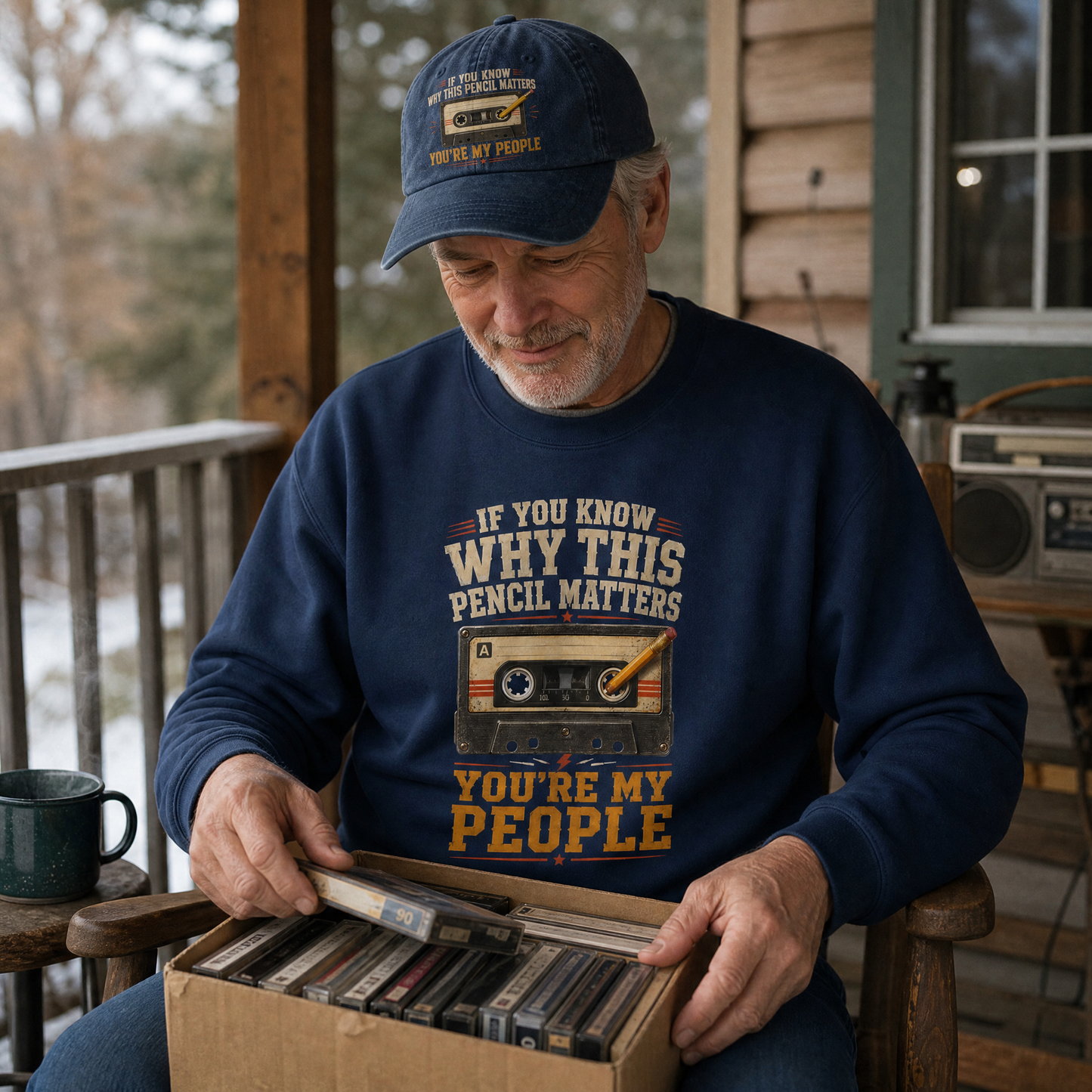 "If You Know Why This Pencil Matters, You're My People" Vintage Sweatshirt