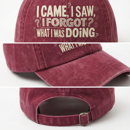 The "Senior Moment" Cap - I Came, I Saw, I Forgot