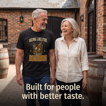"Aging Like Fine Bourbon" Vintage T-Shirt