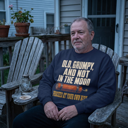 "Old, Grumpy and Not in the Mood" Vintage Sweatshirt