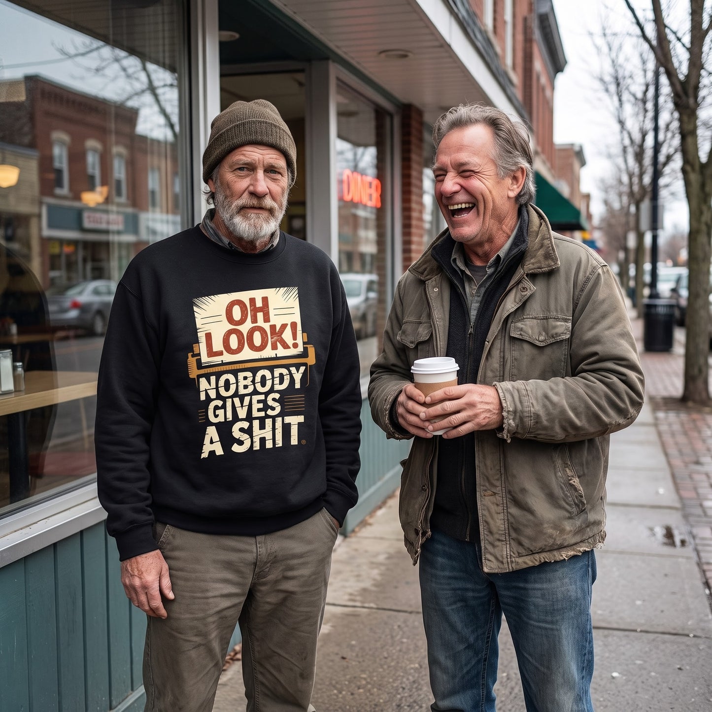 "Oh Look! Nobody Gives a Shit" Vintage Sweatshirt