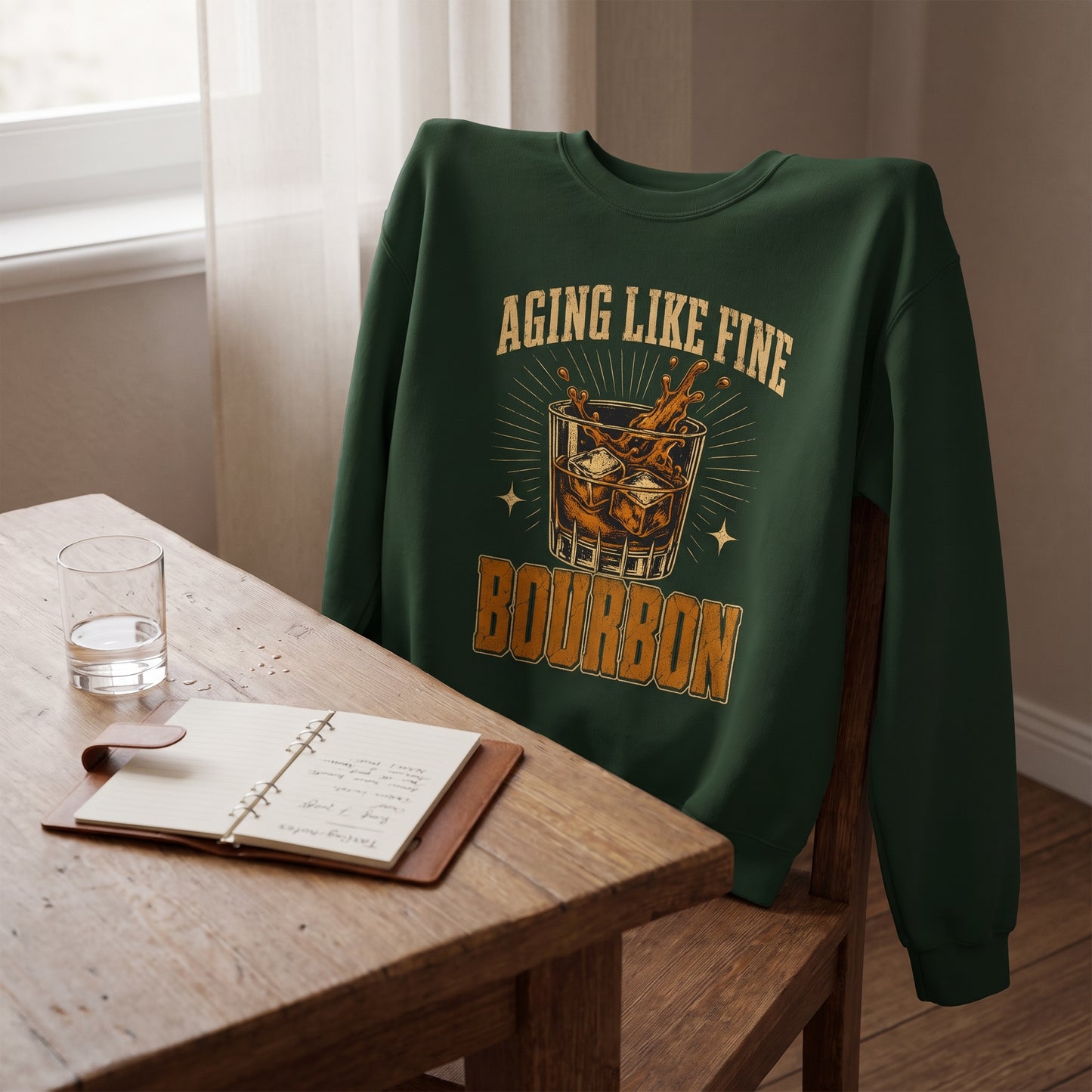 "Aging Like Fine Bourbon" Vintage Sweatshirt