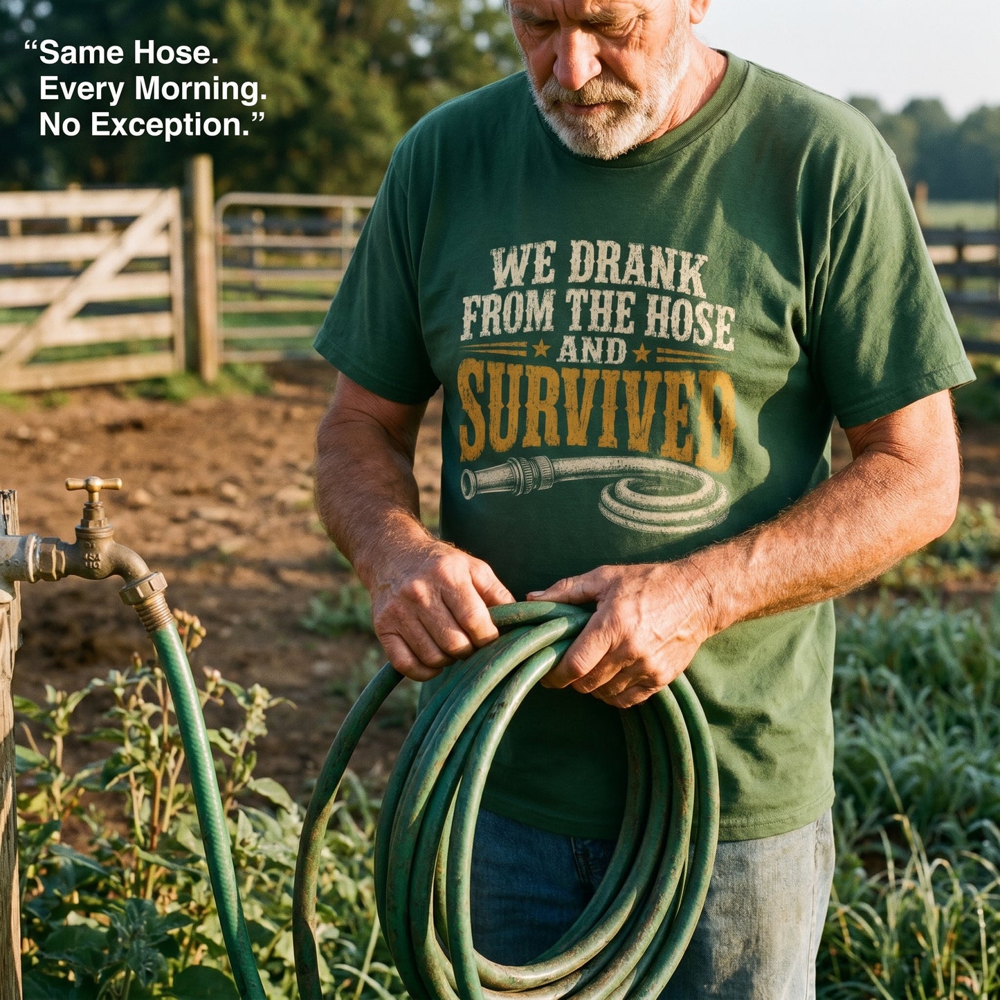"We Drank From The Hose and Survived" Vintage T-Shirt