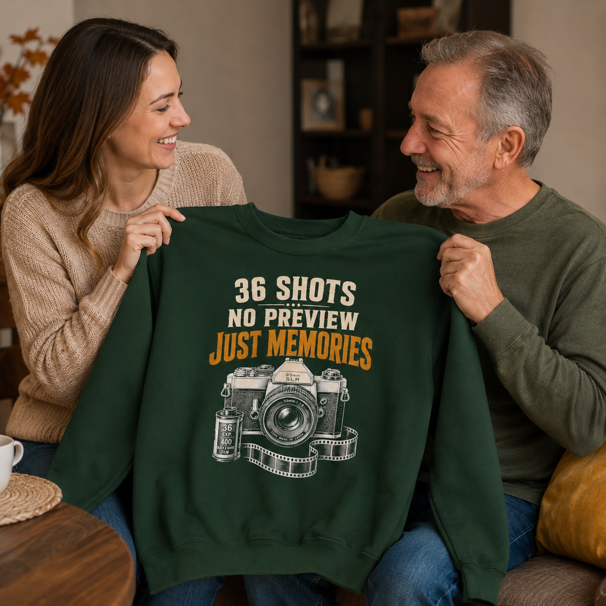 "36 Shots. No Preview. Just Memories" Vintage Sweatshirt