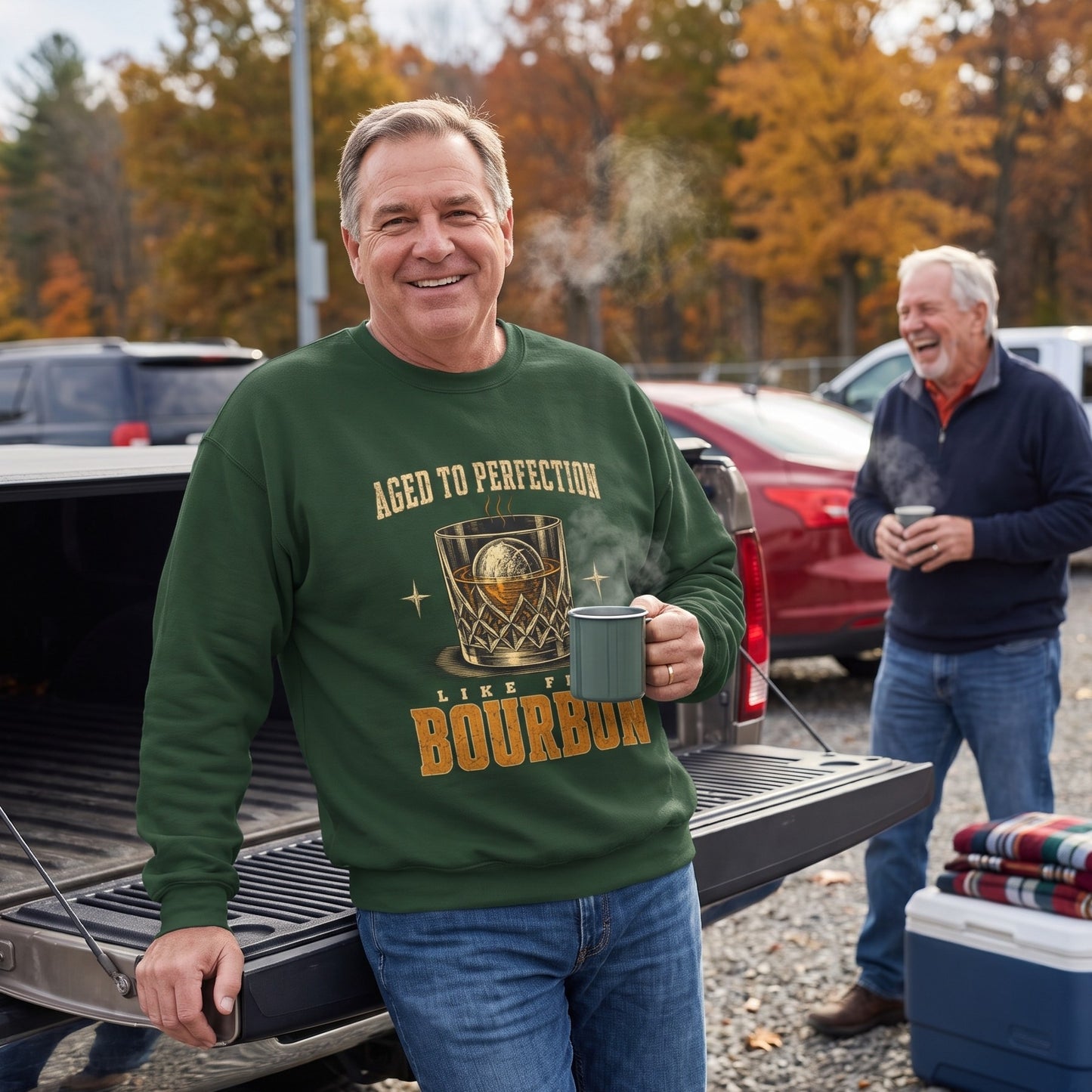 "Aged To Perfection Like Fine Bourbon" Whiskey Lover Sweatshirt
