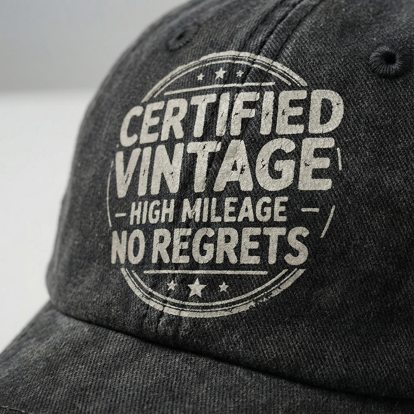 The "Certified Vintage" Cap - High Mileage, No Regrets