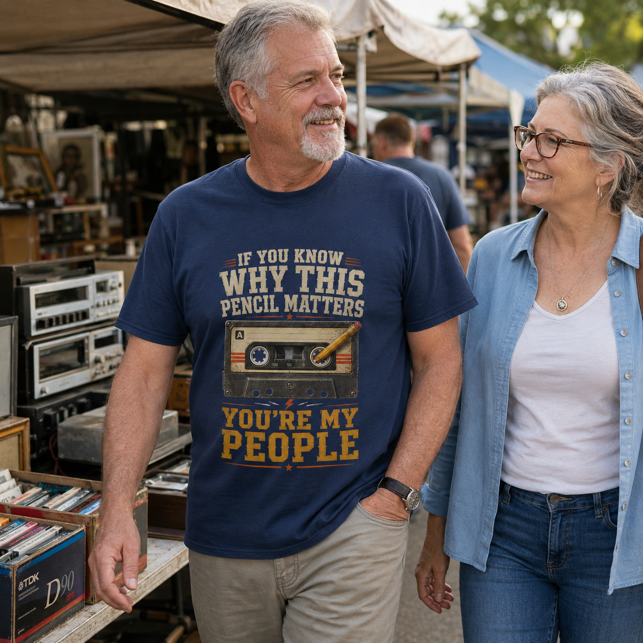 "If You Know Why This Pencil Matters, You're My People" Vintage T-Shirt