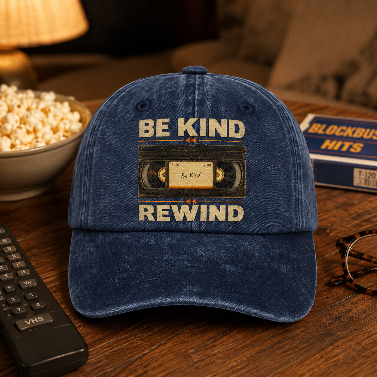 "Be Kind Rewind" Vintage Washed Cap