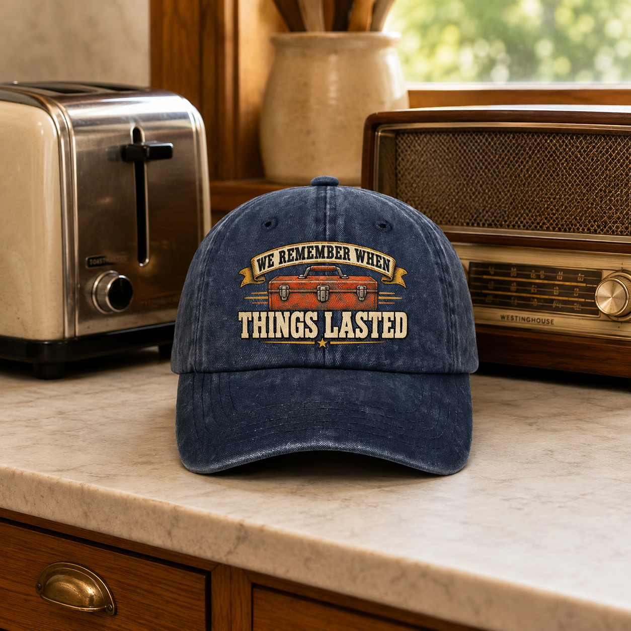 "We Remember When Things Lasted" Vintage Washed Cap