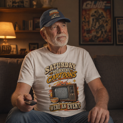 "Saturday Morning Cartoons Were an Event" Vintage T-Shirt