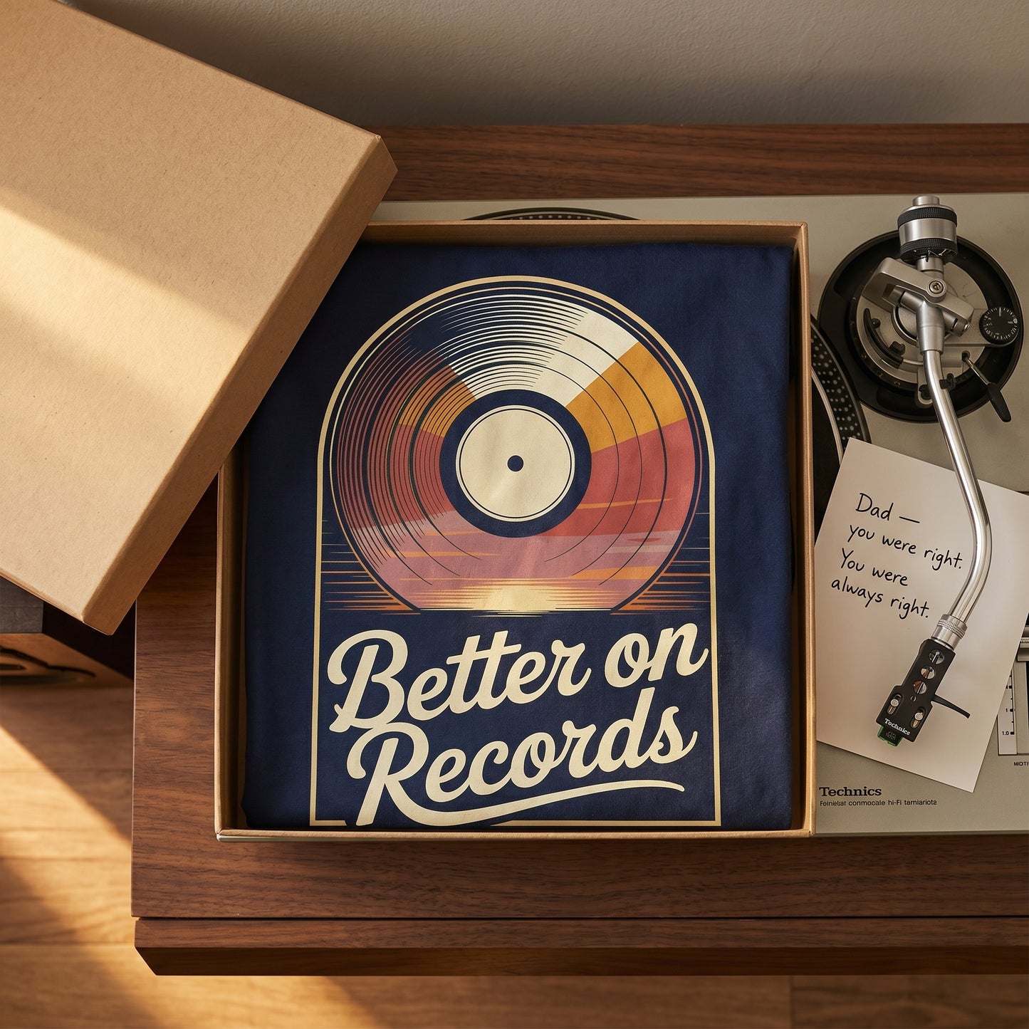 "Better On Records" Vinyl Music Vintage T-Shirt