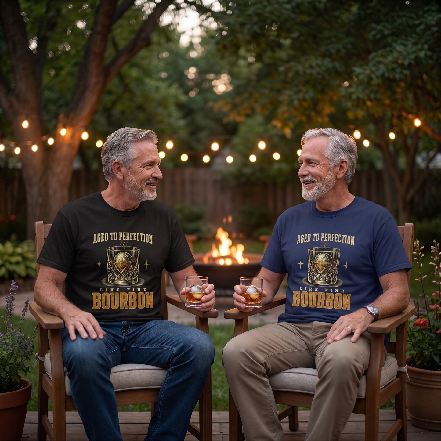 "Aged To Perfection Like Fine Bourbon" Whiskey Lover T-Shirt