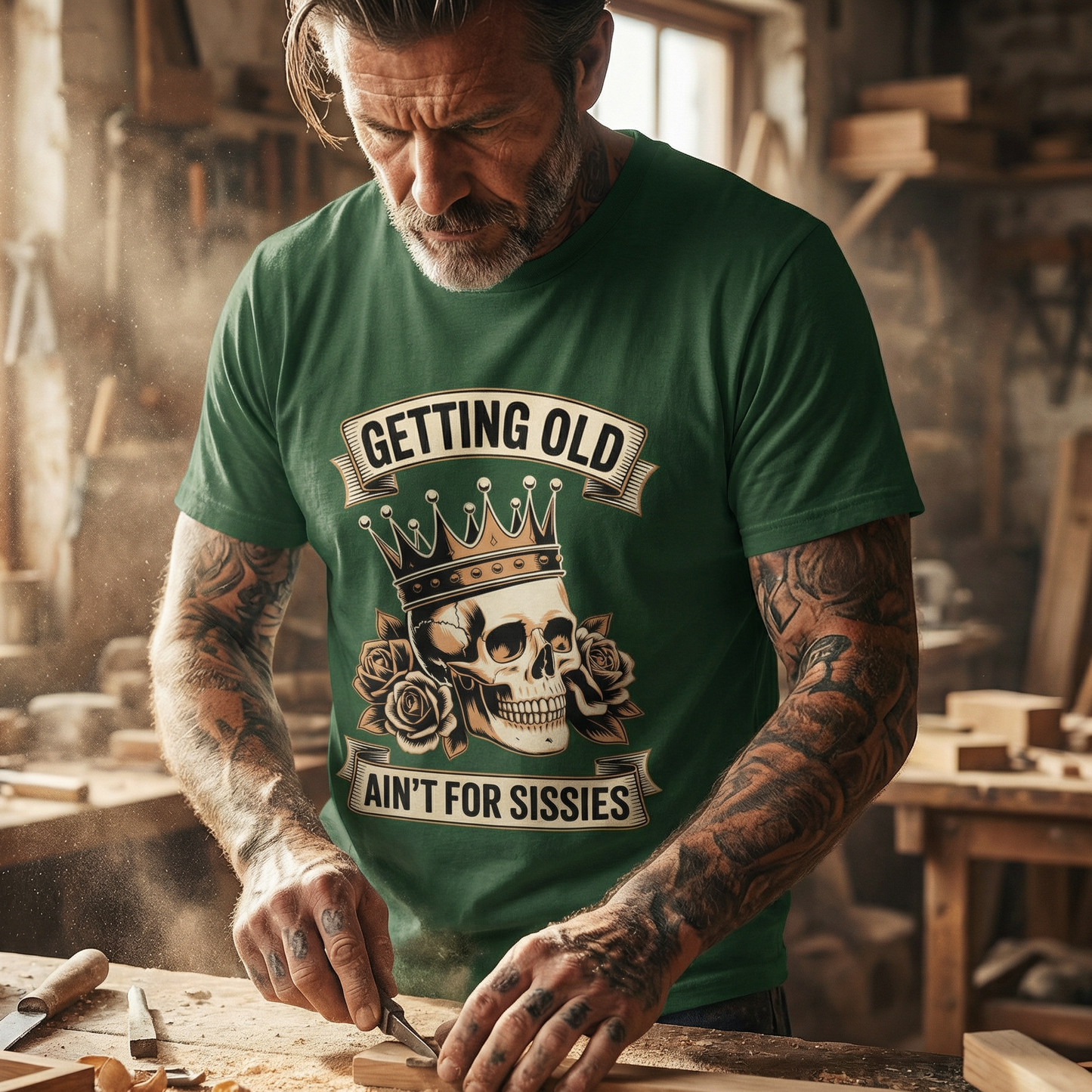 "Getting Old Ain’t For Sissies" Vintage T-Shirt