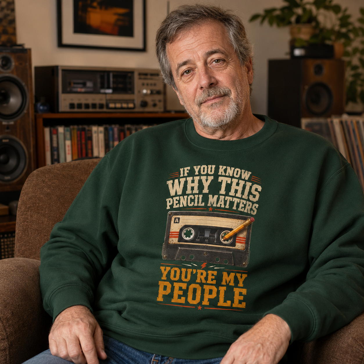 "If You Know Why This Pencil Matters, You're My People" Vintage Sweatshirt