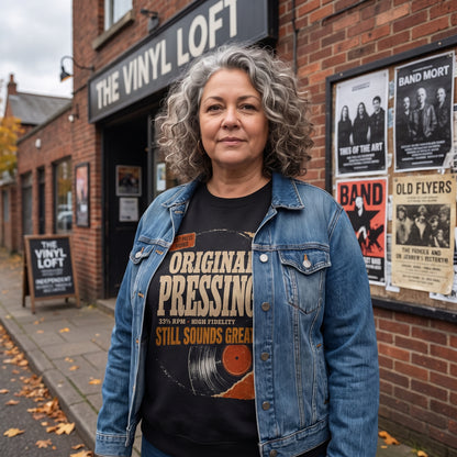 "Original Pressing Still Sounds Great" Vintage Sweatshirt