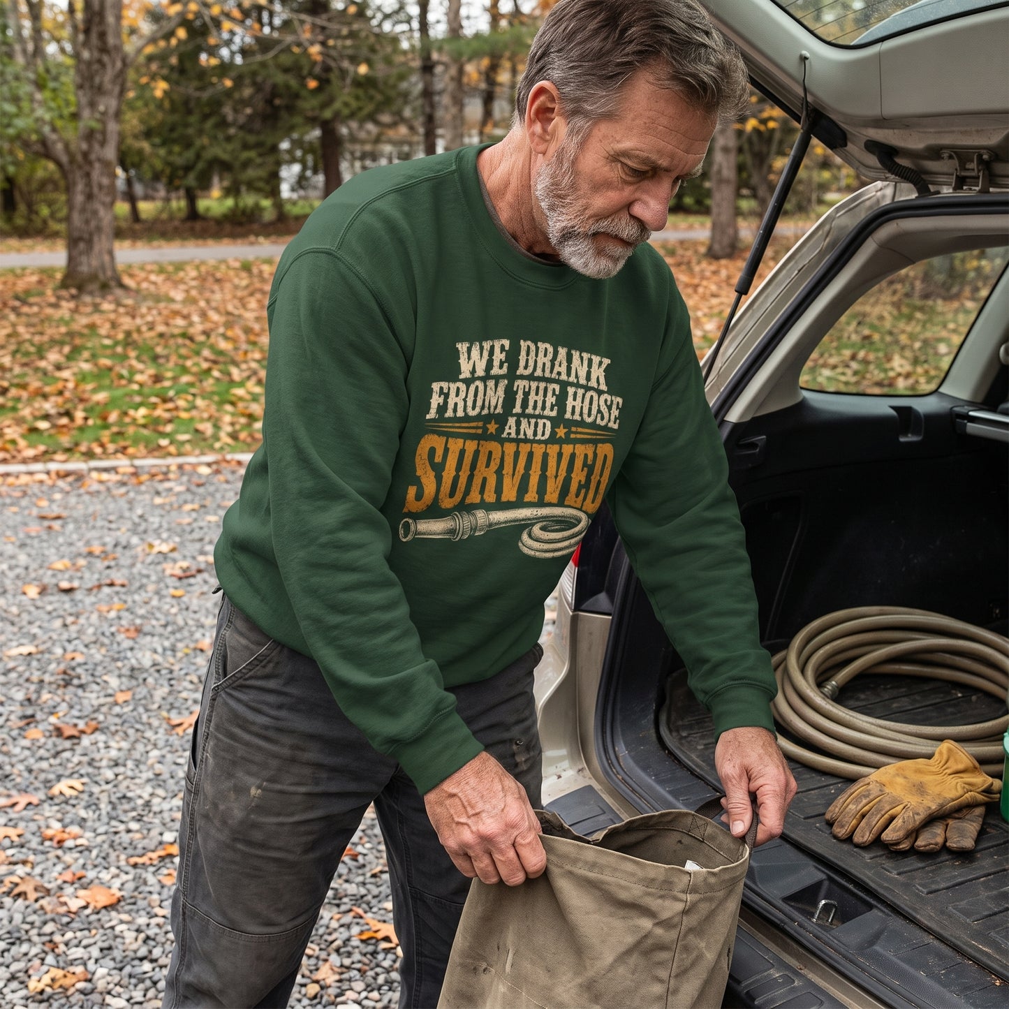 "We Drank From The Hose and Survived" Vintage Sweatshirt