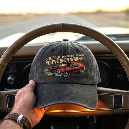 The "Road Hazard" Cap - Old, Bold & Behind The Wheel
