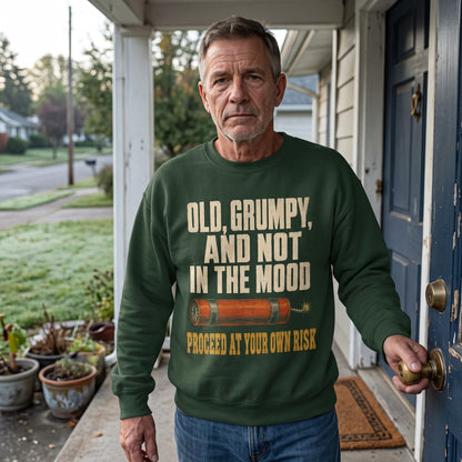 "Old, Grumpy and Not in the Mood" Vintage Sweatshirt
