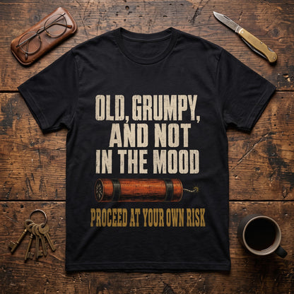 "Old, Grumpy and Not in the Mood" Vintage T-Shirt