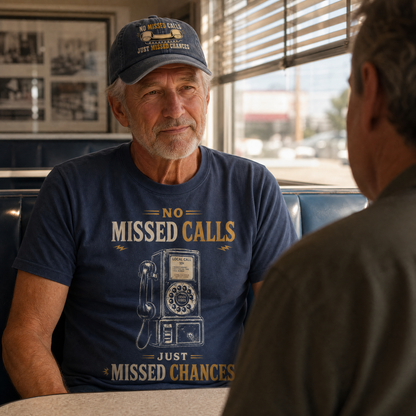 "No Missed Calls. Just Missed Chances" Vintage T-Shirt
