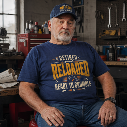 "Retired. Reloaded. Ready to Grumble" Vintage T-Shirt