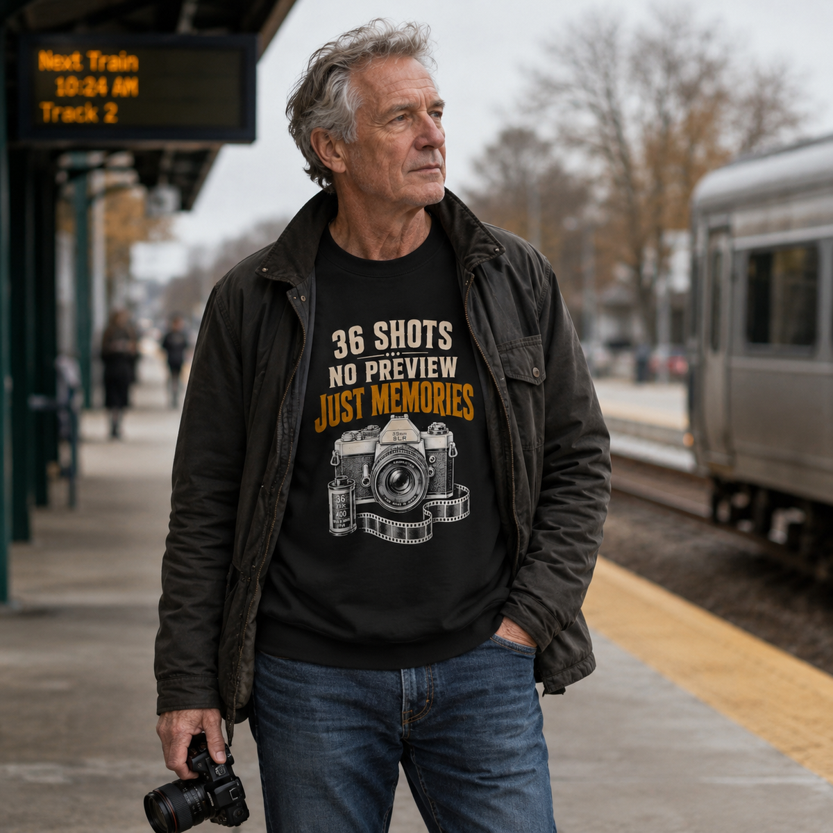 "36 Shots. No Preview. Just Memories" Vintage Sweatshirt