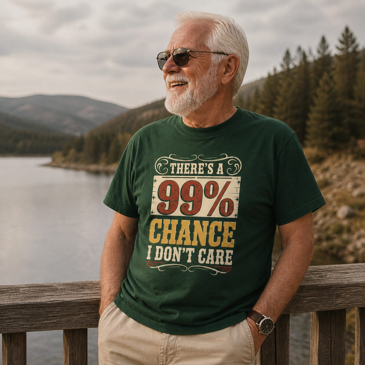 "There's a 99% Chance I Don't Care" Vintage T-Shirt