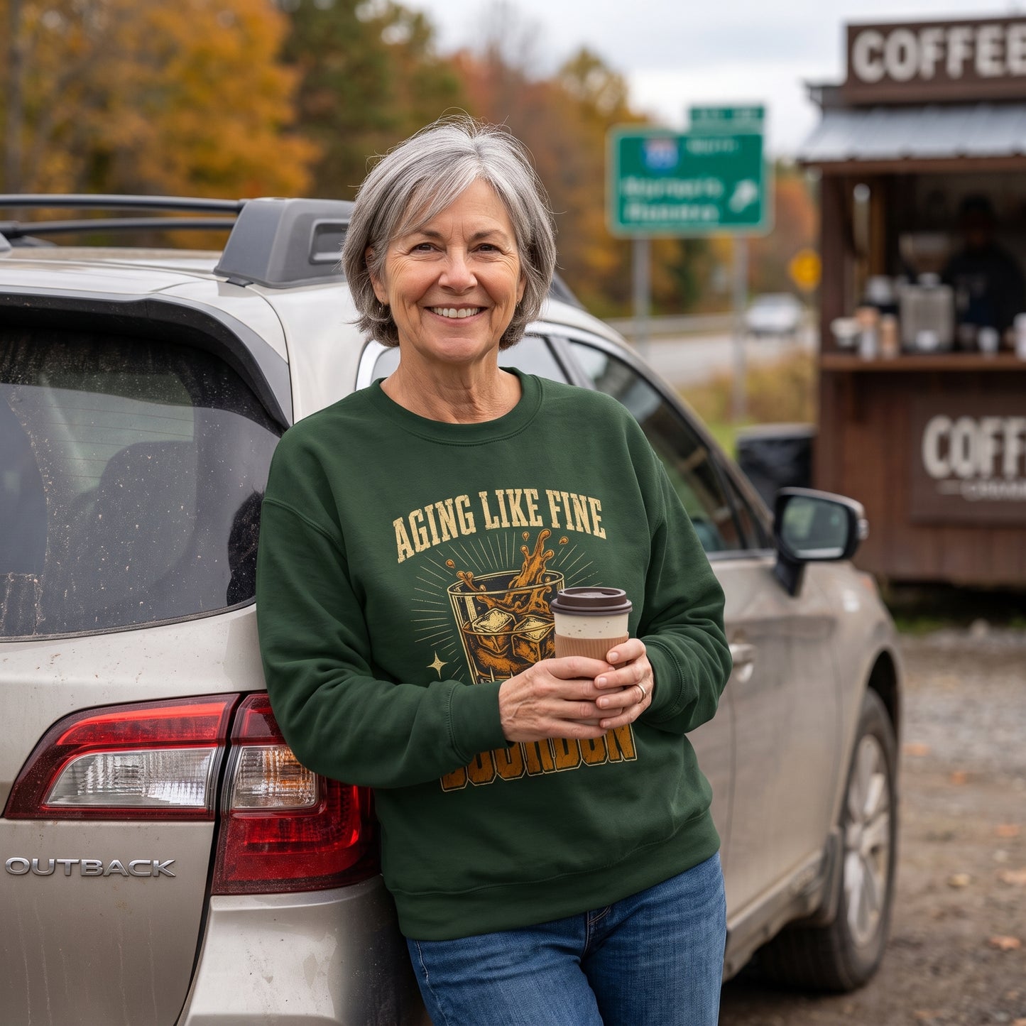 "Aging Like Fine Bourbon" Vintage Sweatshirt