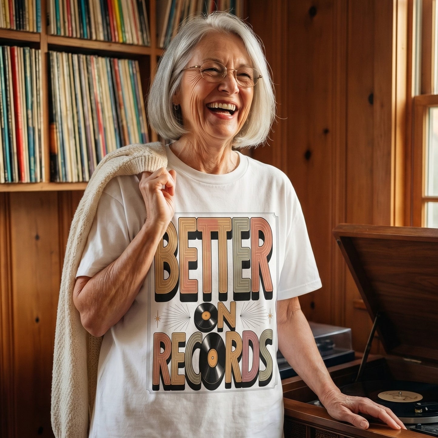 "Better On Records" Vintage T-Shirt