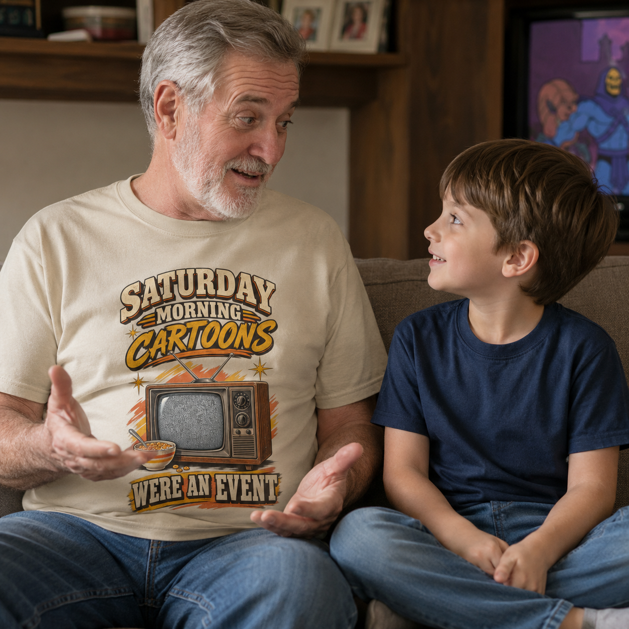 "Saturday Morning Cartoons Were an Event" Vintage T-Shirt