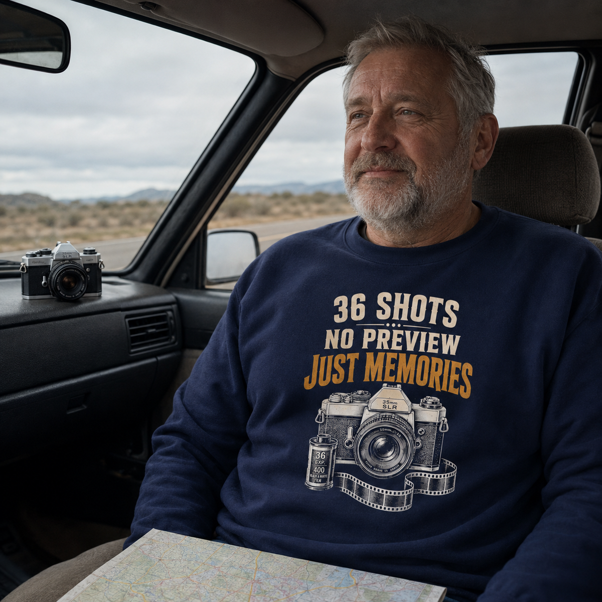 "36 Shots. No Preview. Just Memories" Vintage Sweatshirt