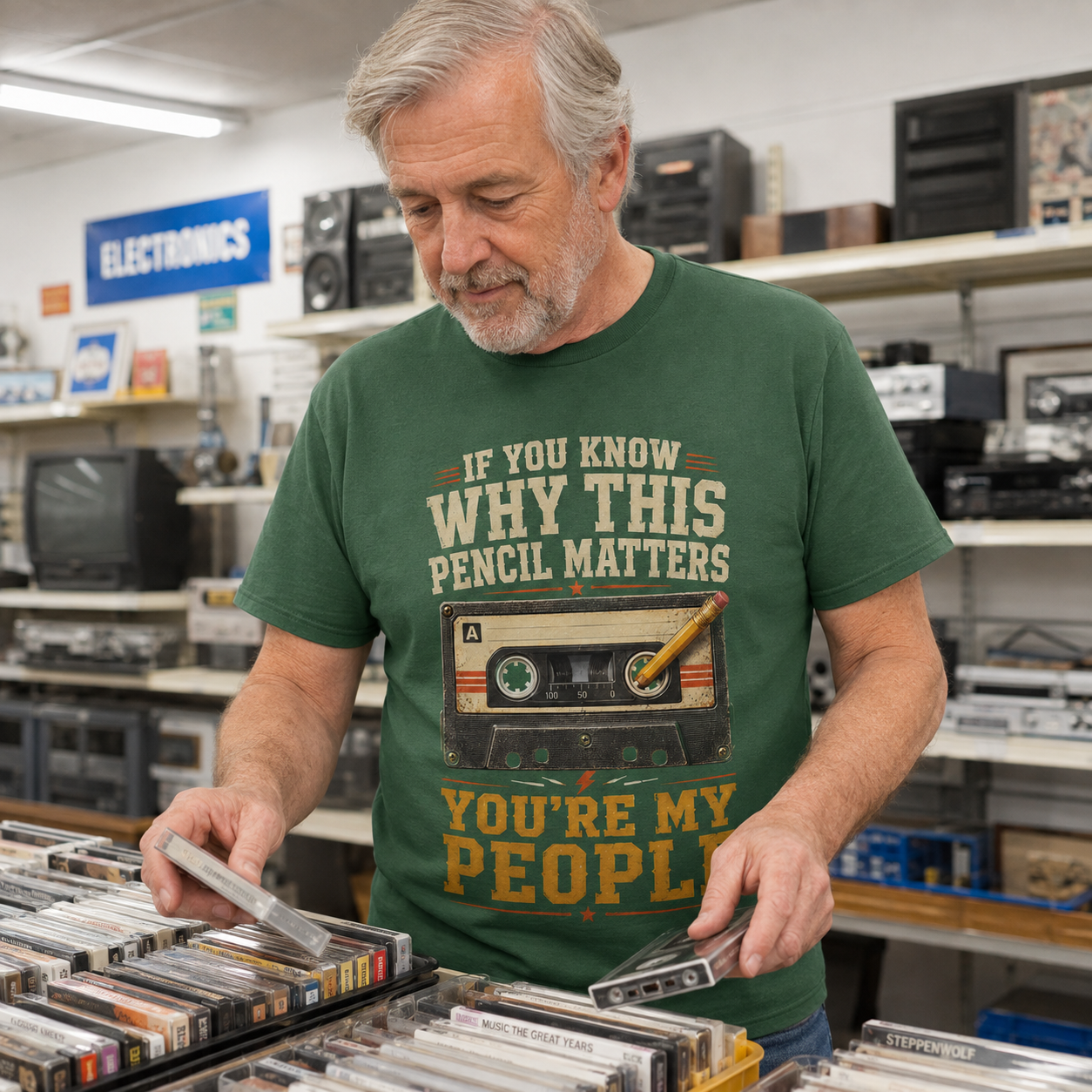 "If You Know Why This Pencil Matters, You're My People" Vintage T-Shirt