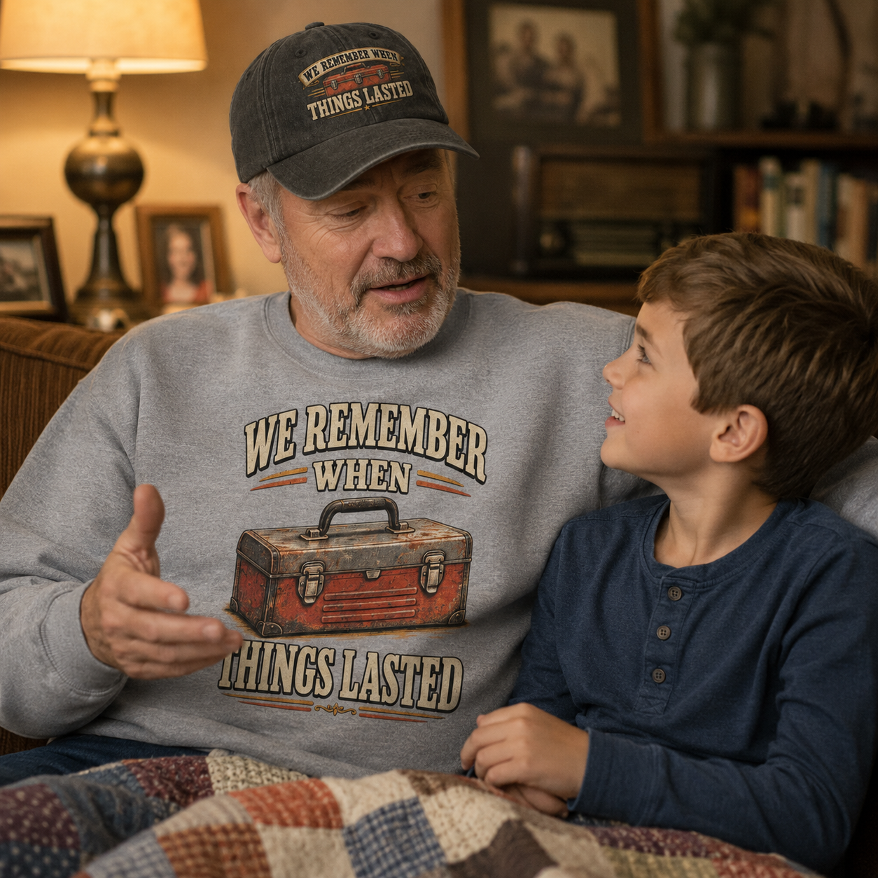 "We Remember When Things Lasted" Vintage Sweatshirt